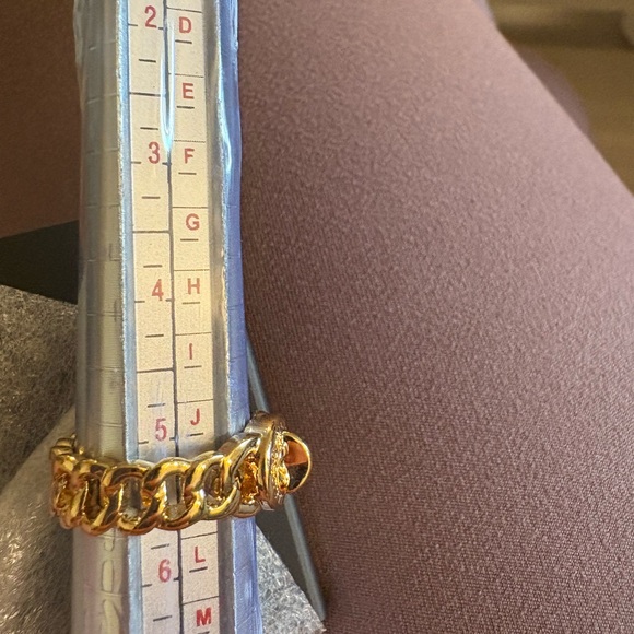 Marc By Marc Jacobs Gold Ring S/M W/Pouch NWT - Picture 2 of 4